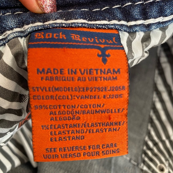 Rock Revival Yandel Easy Straight Jeans size 28 Regular length (32) - Picture 7 of 9